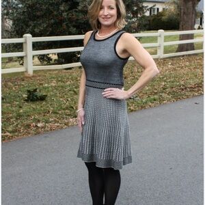 41 Hawthorn Zander knit sleeveless scoop neck dress